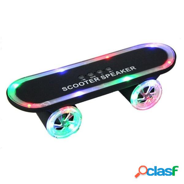 Trade Shop - Cassa Bluetooth Speaker Rc-1019+ Skateboard Led