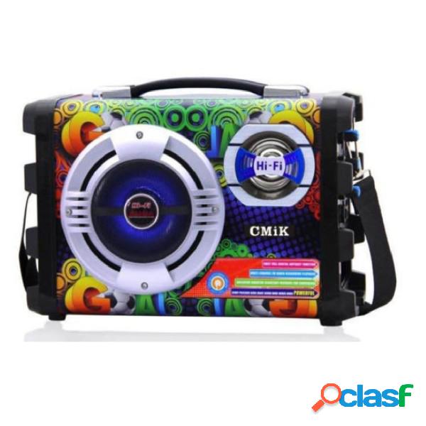 Trade Shop - Cassa Ricaricabile Amplificata Karaoke Mp3 Usb