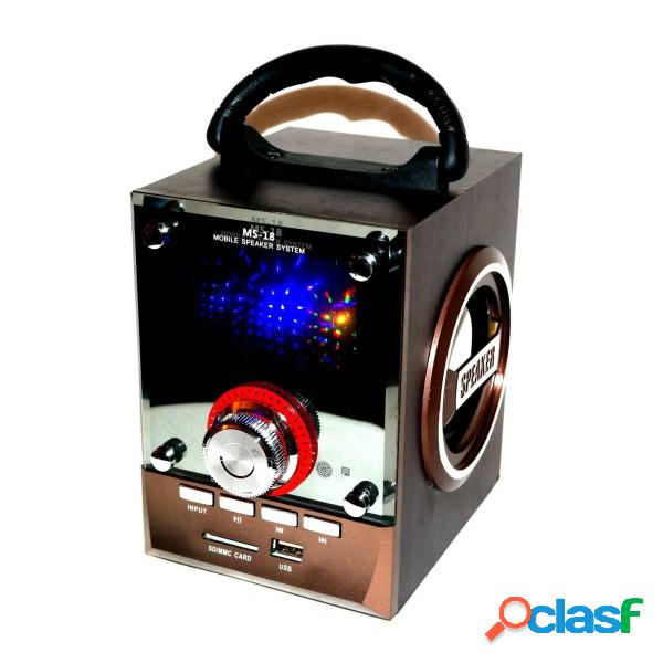 Trade Shop - Cassa Speaker Bluetooth Ricaricabile Radio Usb