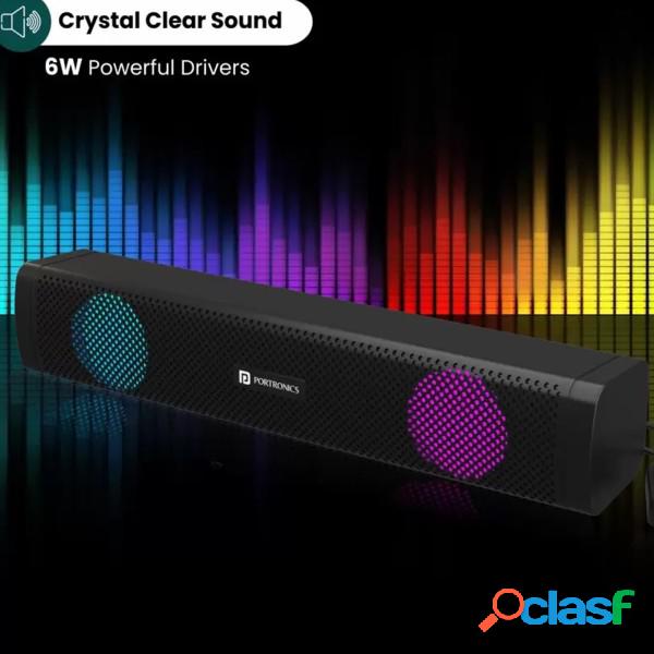 Trade Shop - Casse Audio Soundbar Aux Usb Speaker