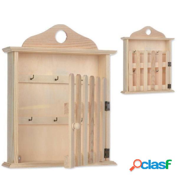 Trade Shop - Cassetta Porta Chiavi Legno Cancelletto 61645