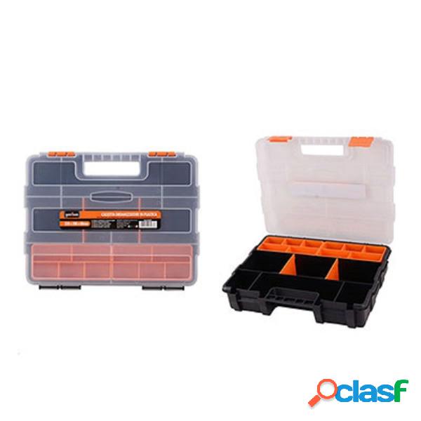 Trade Shop - Cassetta Portautensili 21 Scomparti 2 Vassoi