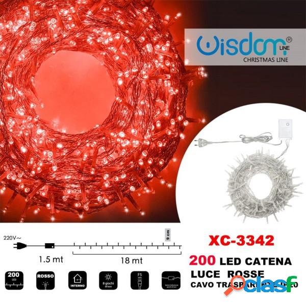 Trade Shop - Catena Luminosa 200 Luci Led Lucciole Luce