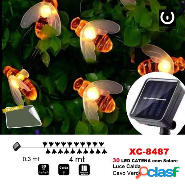 Trade Shop - Catena Luminosa 30led Api Luminose Ricarica Ad