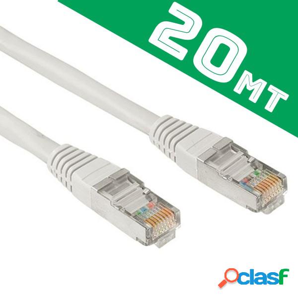 Trade Shop - Cavo Di Rete Ethernet Lan Rj45 20 Metri Cat5