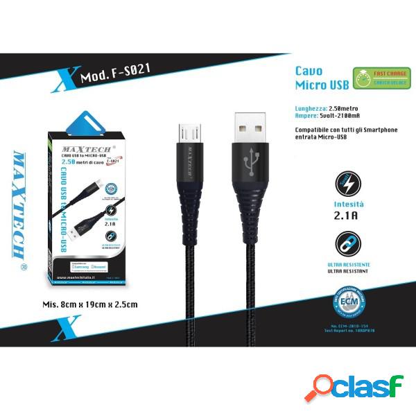 Trade Shop - Cavo Micro Usb A Usb Ricarica Dati Per