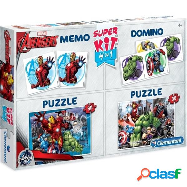 Trade Shop - Clementoni 4in1 2 Puzzle 30 Pz. Memo Domino