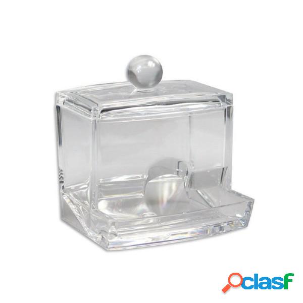 Trade Shop - Contenitore Trasparente Dispenser Cotton Fioc