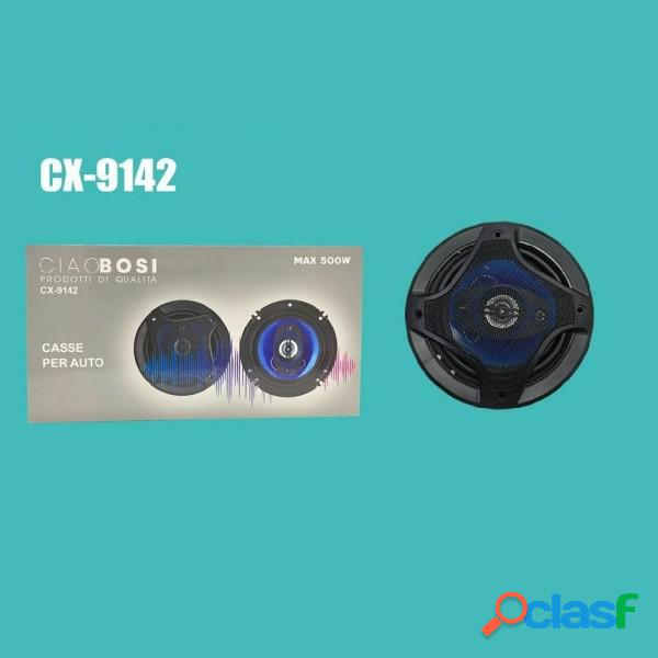 Trade Shop - Coppia Di Casse Auto Altoparlanti Speaker 500