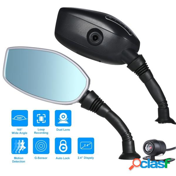 Trade Shop - Coppia Specchietti Moto 2.4" Dvr Camera