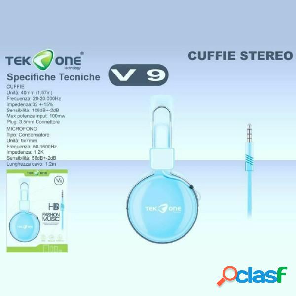 Trade Shop - Cuffie Stereo Tekone V9 Con Microfono Dinamiche