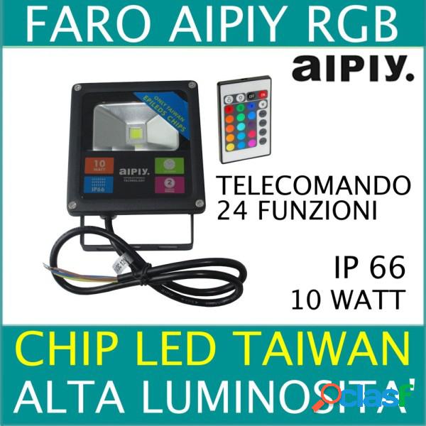 Trade Shop - Faretto Faro Led 10w Slim Rgb Aipiy Alta