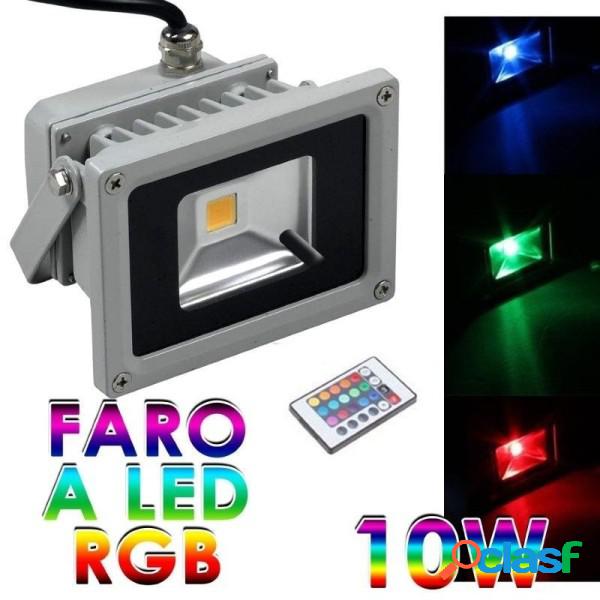 Trade Shop - Faro Faretto Rgb Led 10w Multicolor Colori