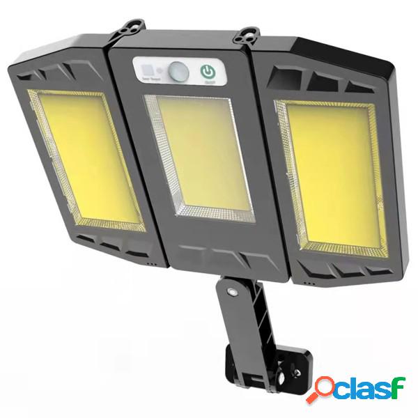 Trade Shop - Faro Lampione A Led Cob Con Pannello Solare