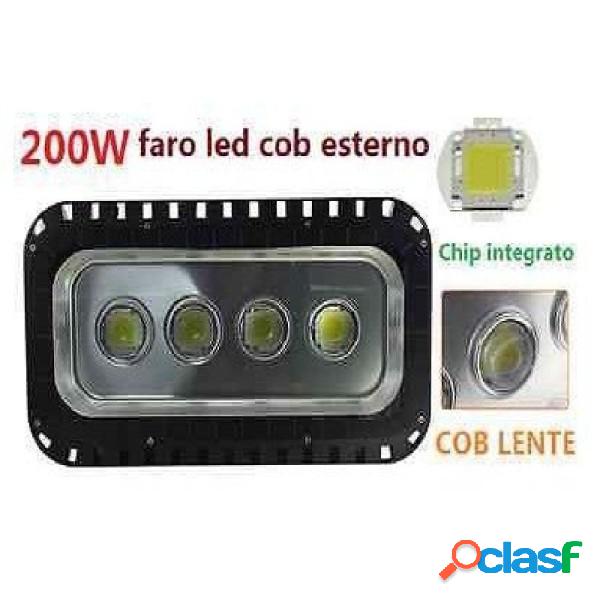 Trade Shop - Faro Led Cob 200w Luce Bianca Fredda Proiettore
