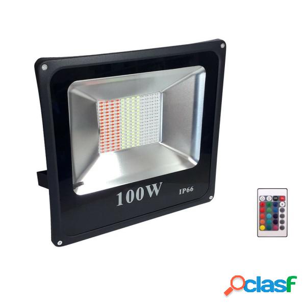 Trade Shop - Faro Proiettore Led 100w Rgb Multicolore Da