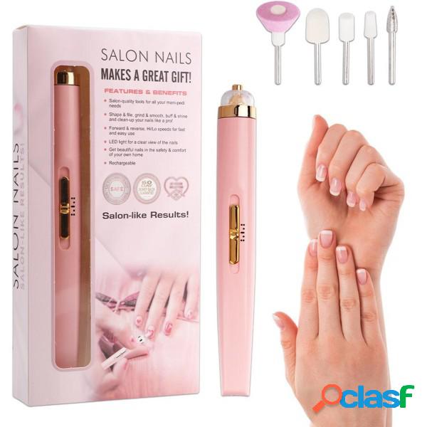 Trade Shop - Fresa Unghie Set Per Manicure Pedicure Lima