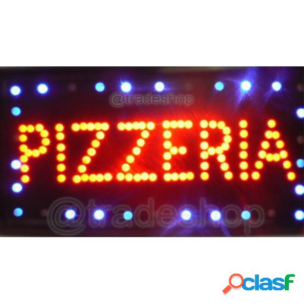 Trade Shop - Insegna Luminosa A Led Con Scritta Pizzeria Per