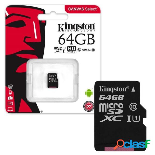 Trade Shop - Kingston Micro Sd 64 Gb Classe 10 Microsd 80