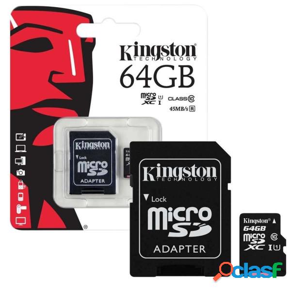 Trade Shop - Kingston Micro Sd 64gb Microsd Classe 10 Sdhc