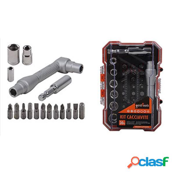 Trade Shop - Kit Cacciavite Multiuso 30 Pz Fai Da Te