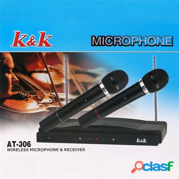 Trade Shop - Kit Coppia Microfoni Professionali Wireless Con