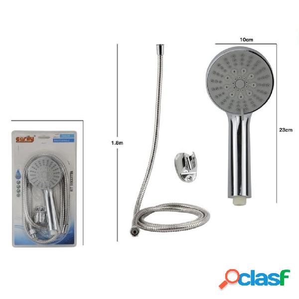 Trade Shop - Kit Doccetta Bagno Doccino Tondo Soffione