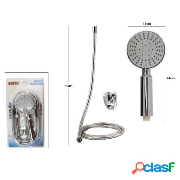 Trade Shop - Kit Doccetta Doccino Tondo Soffione Doccia Con