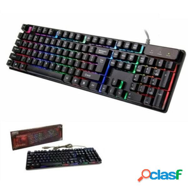 Trade Shop - Kr6300 Tastiera Gaming Led Keyboard Retro
