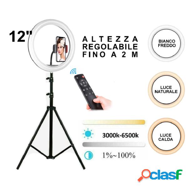 Trade Shop - Lampada Anello Ring Led Yq-320b Selfie