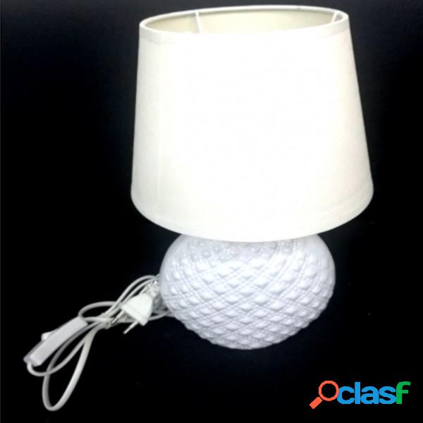 Trade Shop - Lampada Lume 32 Cm Bianco Con Paralume Da