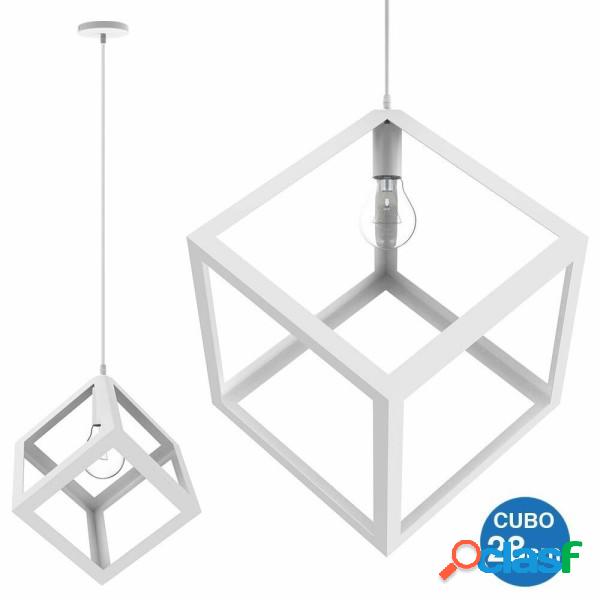 Trade Shop - Lampadario Lampada Sospensione Cubo 28cm Design