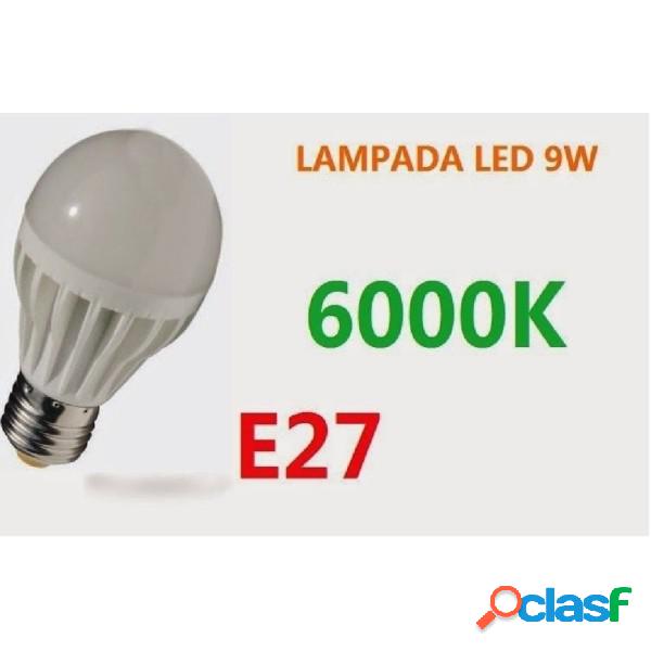 Trade Shop - Lampadine A Sfera Led E27 9w Bianco Freddo