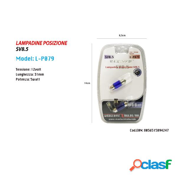 Trade Shop - Lampadine Di Posizione Sv8.5 12v 31mm 5w