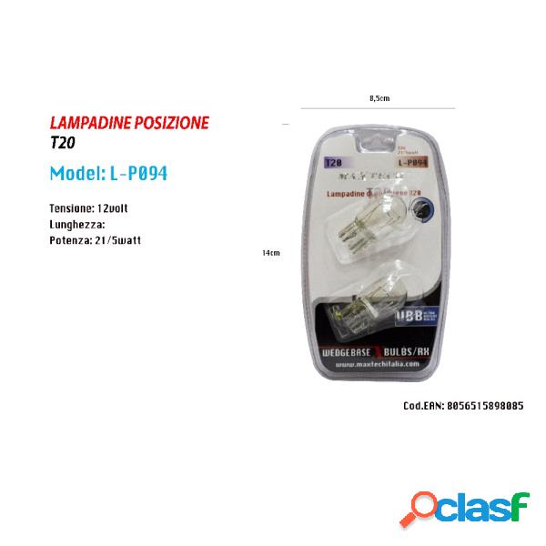 Trade Shop - Lampadine Di Posizione T20 12 V 21 / 5 W
