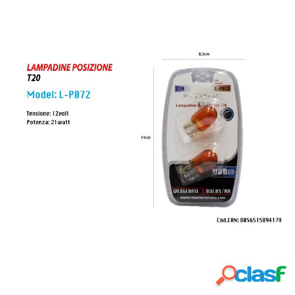 Trade Shop - Lampadine Di Posizione T20 Maxtech L-p072 12 V