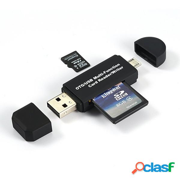 Trade Shop - Lettore Multischeda Con Attacco Type-c Microusb