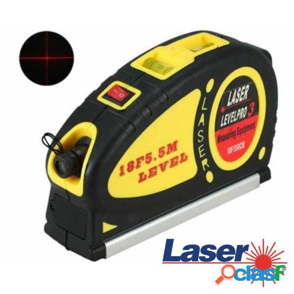 Trade Shop - Livella Laser Metro 5mt Multifunzione Pro Lv03