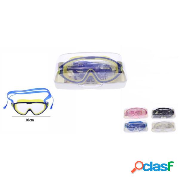 Trade Shop - Maschera Con Tappi Regolabile Nuoto Mare