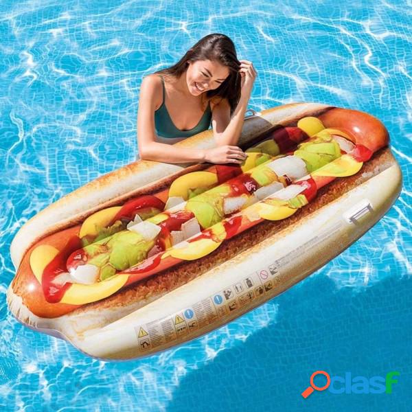 Trade Shop - Materassino Isola Gonfiabile Stampa Hot-dog In