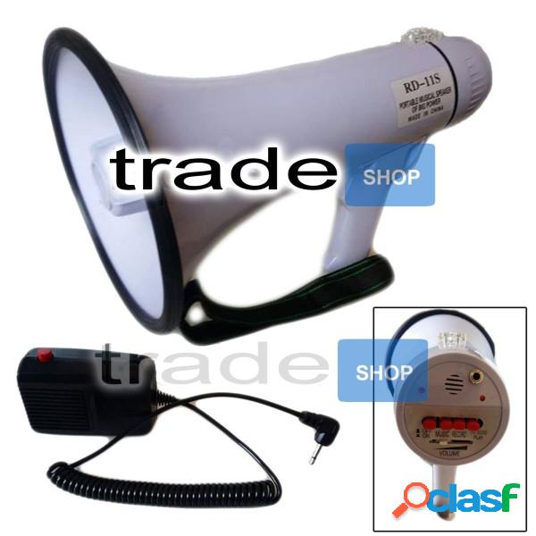 Trade Shop - Megafono Portatile Professionale 300mt 25w