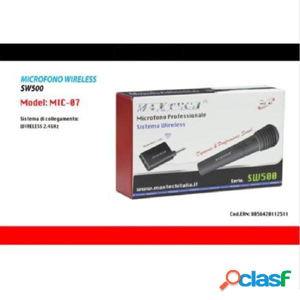 Trade Shop - Microfono Wireless Portatile Unidirezionale Con