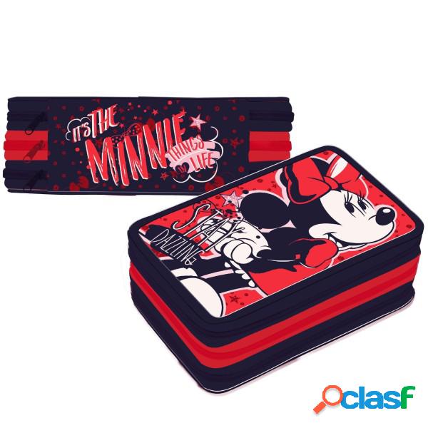 Trade Shop - Minnie Mouse Stay Dazzling Astuccio 3 Zip