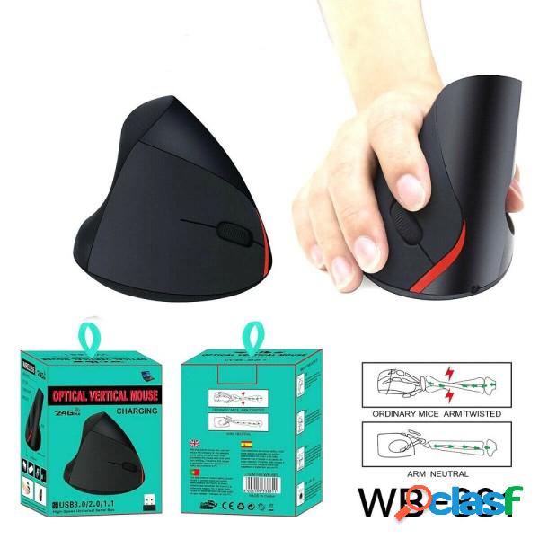 Trade Shop - Mouse Verticale Wireless Ergonomico Polso