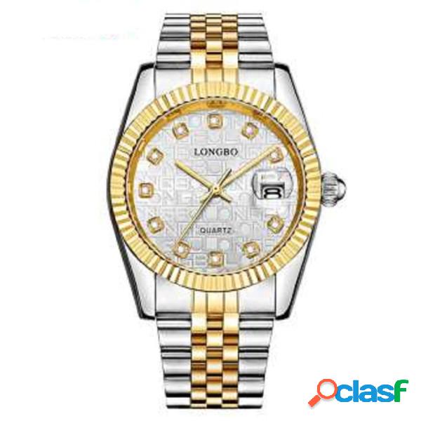 Trade Shop - Orologio Uomo Donna Longbo 80435 In Acciaio Con