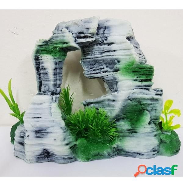 Trade Shop - Parete Rocciosa 21.5x9x15cm Ornamento Acquario