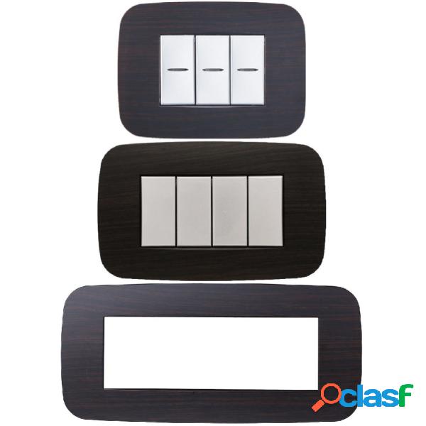 Trade Shop - Placca Futura 3 4 6 Moduli Legno Wenge