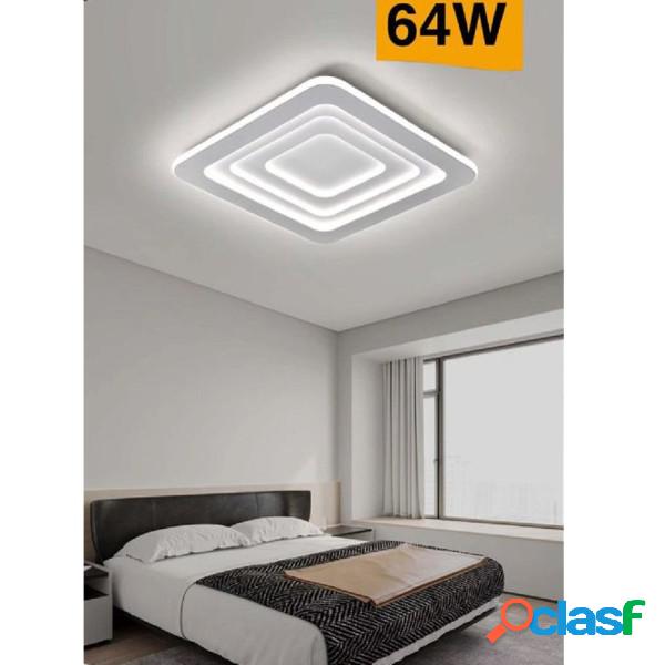 Trade Shop - Plafoniera C46 Effetto Quadrati Moderna Led 64w
