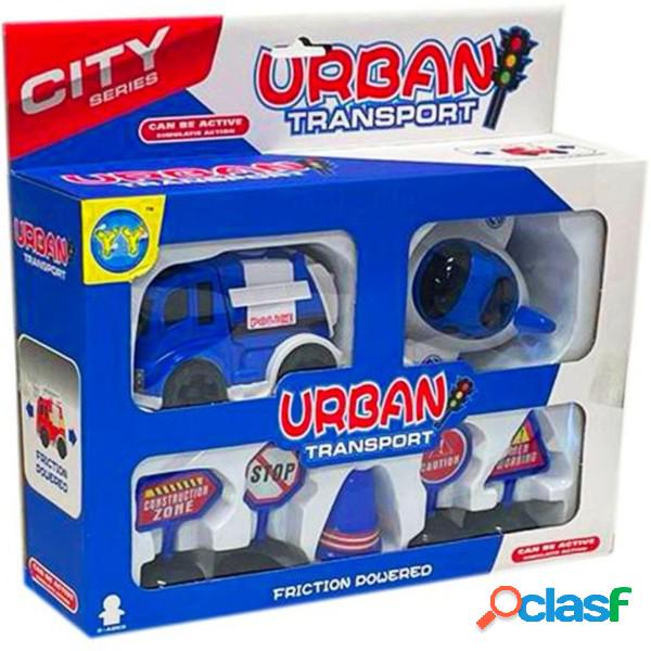 Trade Shop - Playset Gioco Trasporto Urbano Vita In Città