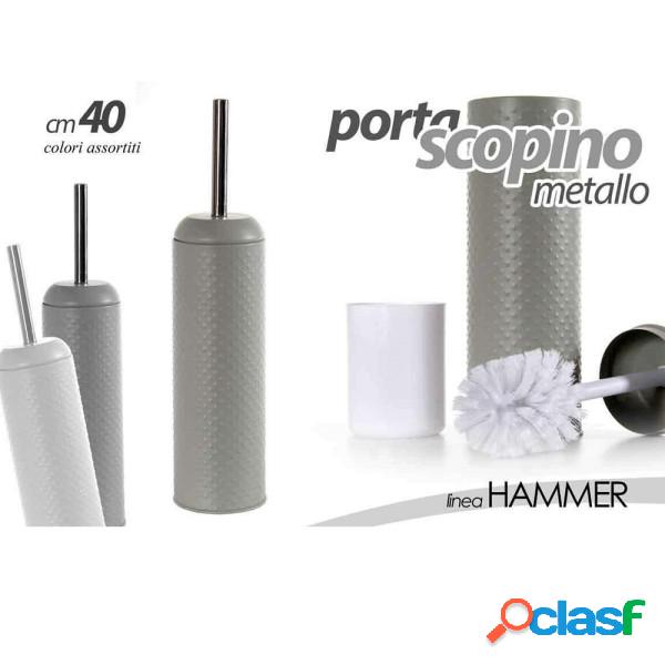 Trade Shop - Portascopino Bagno Wc 40cm In Metallo Decoro